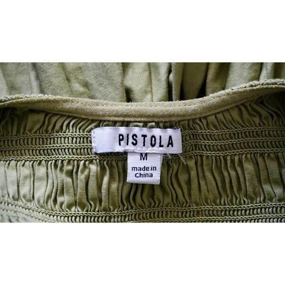 PISTOLA Alessia Green Midi Dress Sz M - Picture 7 of 7